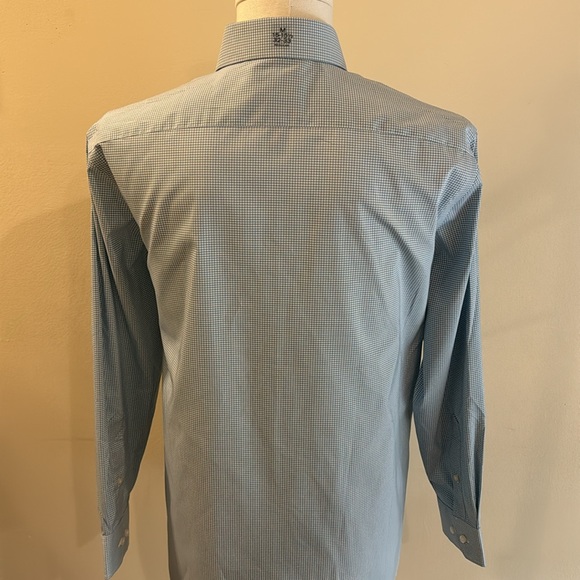 Stafford Coolmax M Blue Long Sleeve Shirt NWT - Picture 2 of 5